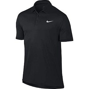 Camiseta Polo Nike Dry Team Preto/Branco