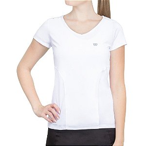 Camiseta Wilson Performance SS Branco/Pink