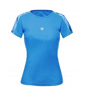 Camiseta Wilson Tour SS Azul Celeste