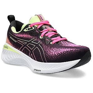 Tenis Asics Gel-Cumulus 25 Corrida Preto e Rosa Feminino