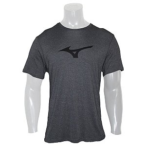 Camiseta Mizuno Synchro Mescla Grafite