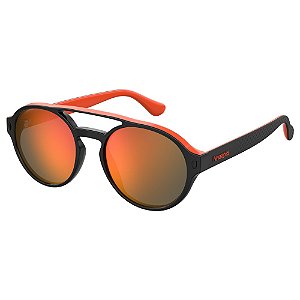 Óculos De Sol Solar Havaianas Sancho Preto Lente Laranja