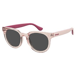 Óculos De Sol Solar Havaianas Tambau Rosa Lente Cinza