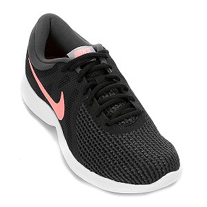 Tenis Nike Revolution 4 Preto/Rosa