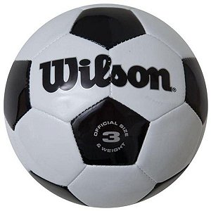 Mini Bola Futebol Wilson Preto/Branco