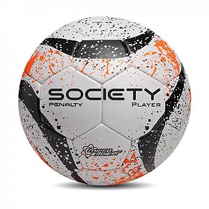 Bola Society Penalty Player II VII Branco/Laranja/Preto