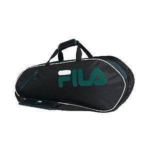 Raqueteira Fila Pomezia Preto E Verde 27L