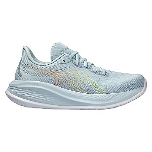 Tenis Asics Gel Cumulus 26 Corrida Cinza e Amarelo