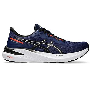 Tenis Asics GT 1000 13 Masculino Corrida Azul e Cinza