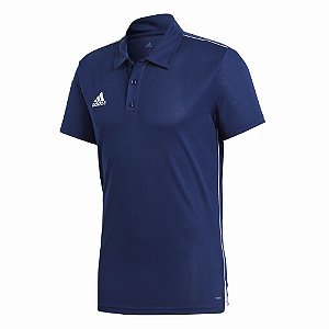 Camiseta Adidas Polo Core 18 Azul Marinho
