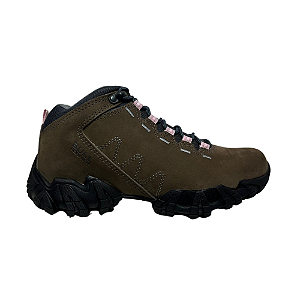 Bota Bull Terrier Ranger Feminina Grafite e Rosa