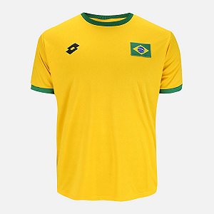 Camiseta Lotto Brasil Amarela