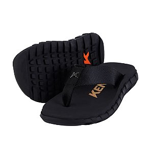 Sandália Kenner Megah Masculino Preto/Dourado