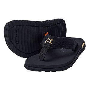 Sandália Kenner Kivah Masculino Preto/Dourado