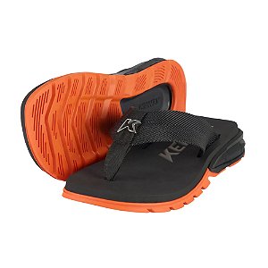 Sandália Kenner Orak Masculino Preto/Laranja