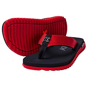 Sandália Kenner Kivah Masculino Preto/Vermelho
