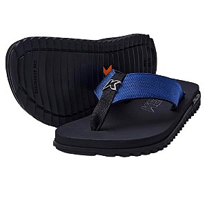 Sandália Kenner Kivah Chinelo Masculino Preto/Azul