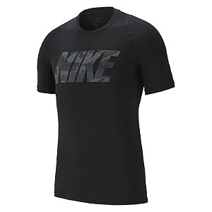 Camiseta Nike Pro Top Ss Fttd 2l Preta