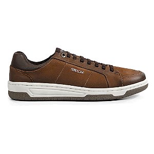 Tenis Sapatênis Ferracini VOX Casual Masculino Couro Marrom