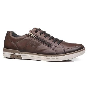 Tenis Sapatênis Pegada Stretch Zíper Masculino Terracota