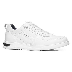 Tenis Sapatênis Pegada Delta Couro Masculino Branco