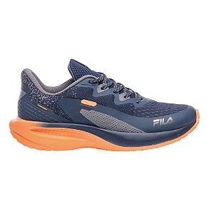 Tenis Fila Spritz Masculino Azul Marinho Laranja