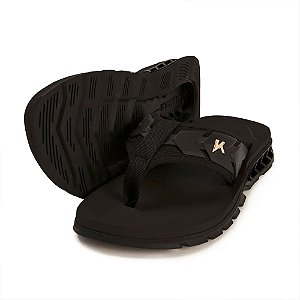 Sandália Kenner Rakka Ultra Full Force Preto Dourado