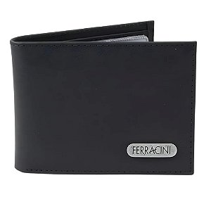 Carteira Ferracini Memphis Masculino Couro Preto