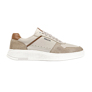 Tenis Sapatênis Ferracini Logan Masculino Sneaker Areia Bege