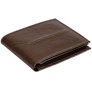 Carteira Ferracini Texas Masculino Couro Marrom Castanho