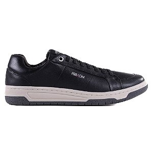 Tênis Sapatênis Ferracini VOX Casual Couro Preto Masculino