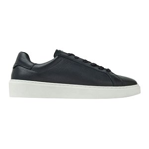 Tênis Casual Oficina Refine Couro Preto Masculino