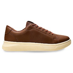 Tênis Casual West Coast Silver Masculino Marrom Camel