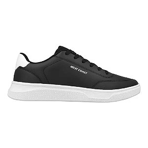 Tênis Casual West Coast Sunset Masculino Preto e Branco