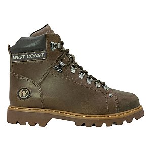 Bota West Coast Worker Classic Anilina Café Masculino Couro