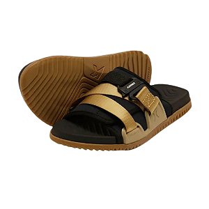 Chinelo Kenner Hyper-Z Fit Nylon Masculino Preto e Bege