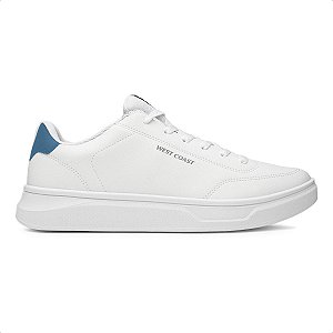 Tênis Casual West Coast Sunset Masculino Branco e Azul