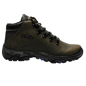 Bota Bull Terrier Canyon Musgo Masculino Couro Verde