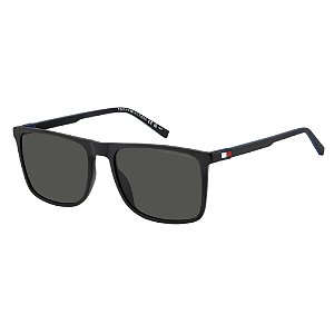 Óculos de Sol Tommy Hilfiger 2277/S Preto e Azul Lente Cinza