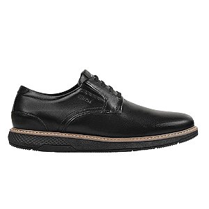 Sapato Social Ferracini Wembley Masculino Couro Preto