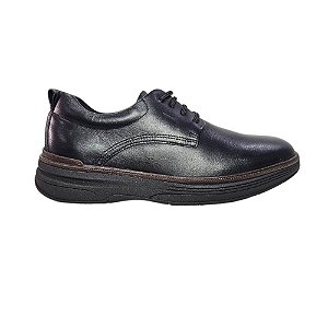 Sapato Social Ferracini Modena Gold Masculino Couro Preto