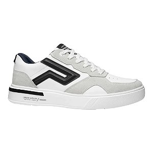 Tênis Sapatênis Pegada Flow Couro Branco Masculino