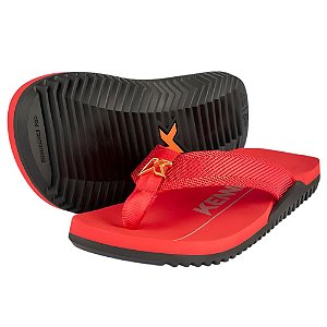 Chinelo Kenner Nk6 Masculino Vermelho e Preto