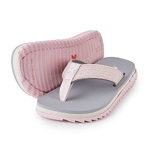 Chinelo Kenner Kivah Baw DCR-02 Masculino Rosa e Cinza