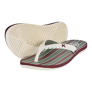 Chinelo Kenner Collab Fluminense Red Pvc Masculino Vermelho