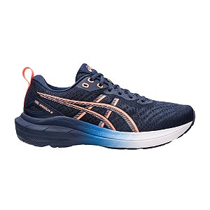 Tênis Asics Gel Shogun 8 Feminino Têxtil Azul e Coral