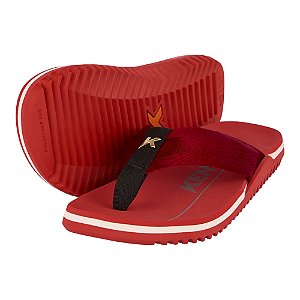 Chinelo Kenner Nk6 Slim Nylon Masculino Vermelho