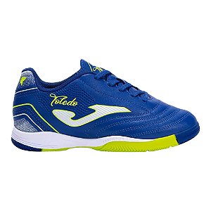 Chuteira Futsal Joma Toledo Jr 25 Indoor Infantil Azul