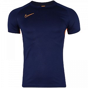 Camiseta Nike Dry Acdmy Azul/Laranja