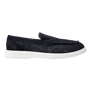 Tênis Casual Oficina Loafer St Barths Camurça Azul Marinho